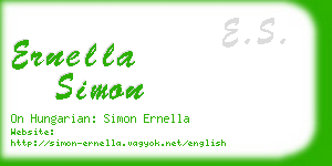 ernella simon business card